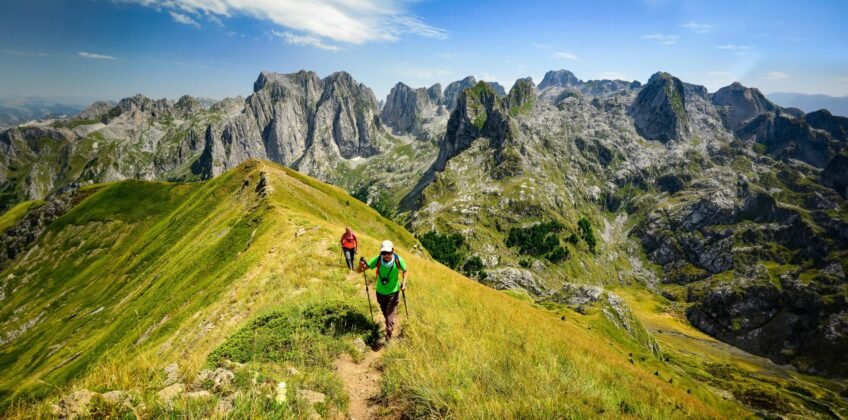hiking in albania mountains upalbania